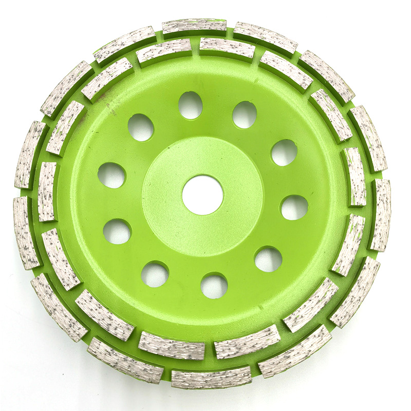 230MM双排磨轮    230MM DOUBLE ROW DIAMOND CUP WHEEL