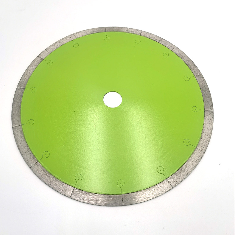 热压湿片切割陶瓷瓷砖（激光切割缝）HOT PRESSED DIAMOND RIM SAW BLADE WITH LASER CUTTING SLOTS FOR TILE CERAMIC